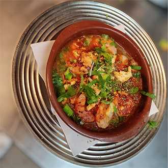 Garnelen Saganaki